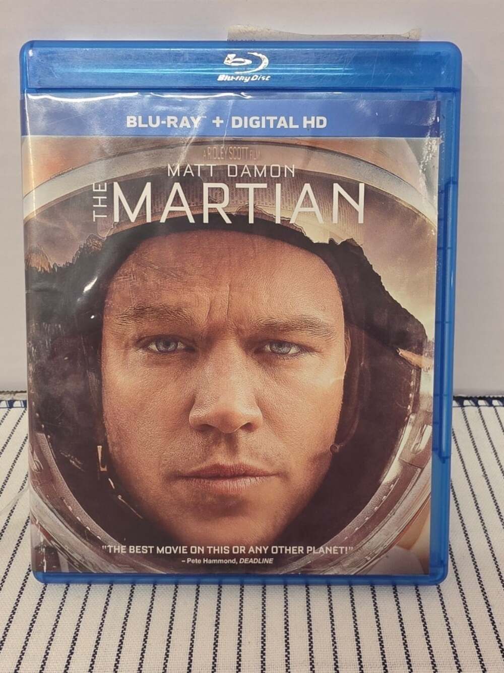 The Martian Blu-ray Disc Matt Damon Ridley Scott Sci-Fi Movie